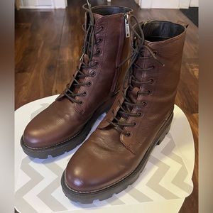 Sam Edelman Garret Women’s Boot Brown Waterproof Genuine Leather Size 8.5